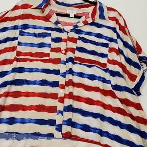 Large Lularoe Amy box tee